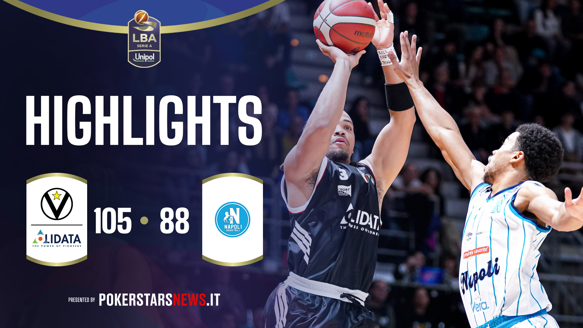 immagine - Virtus Olidata Bologna - Napoli Basketball | PokerstarsNews Highlights Serie A Unipol 2025/2026